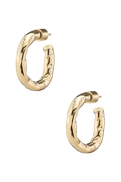 Shop Jennifer Fisher Hailey Huggie Earrings In Yellow Gold