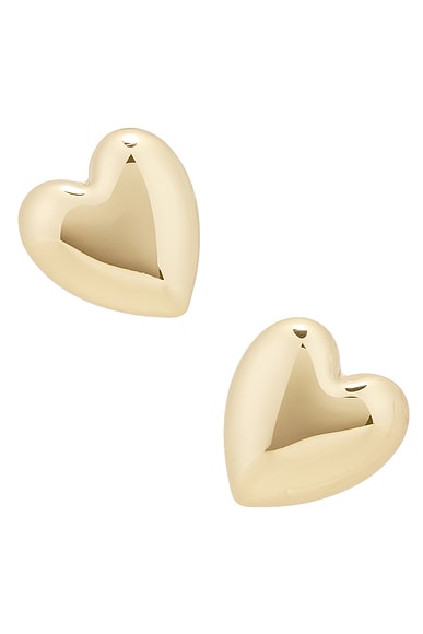Small Puffy Heart Earrings