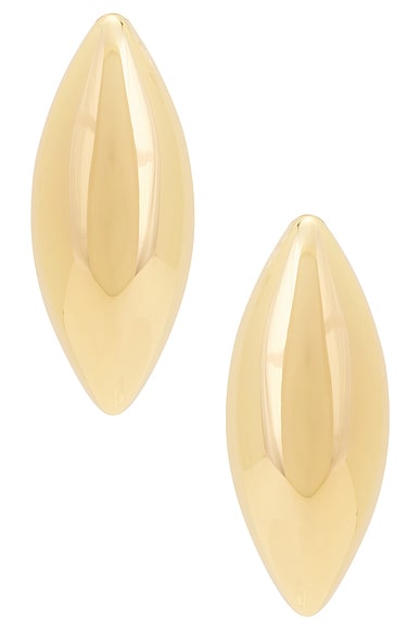 Jennifer Fisher Puffy Dagger Earrings in Yellow Gold