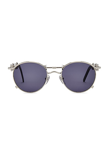 Jean Paul Gaultier Pas De Vis Sunglasses in Silver