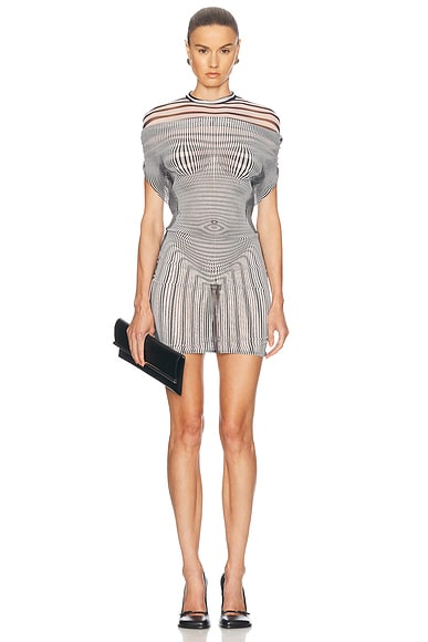 Mariniere Body Morphing Short Dress