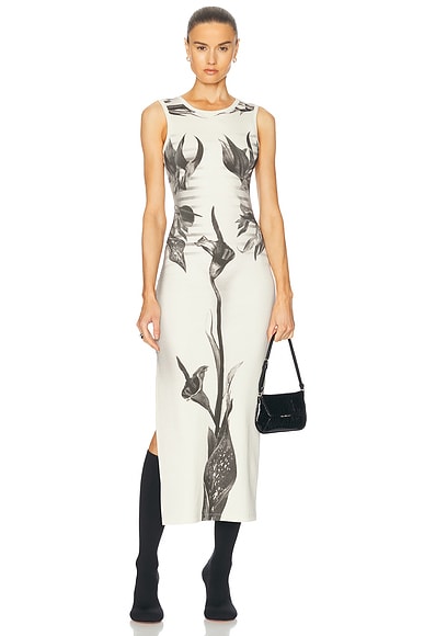 Flower Body Morphing Mariniere Long Dress