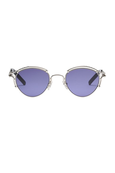 Jean Paul Gaultier Sourcil Sunglasses in Silver