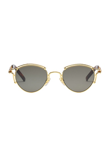 サングラス　GAULTIER Jean Paul Gaultier Sourcil Sunglasses in Gold | FWRD