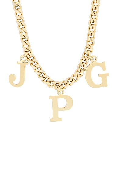 Shop Jean Paul Gaultier Jpg Necklace In Gold