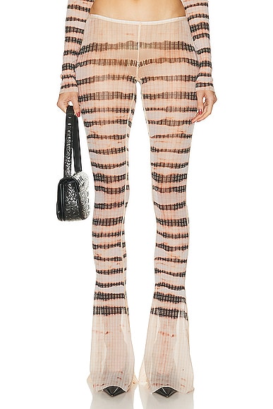 X KNWLS Low Waist Striped Washed Mariniere Flare Legging