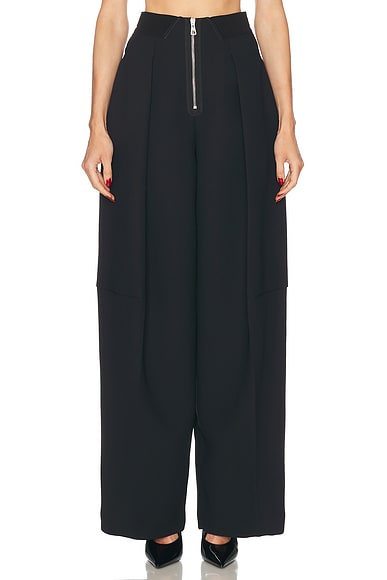 Jean Paul Gaultier Bonded Trouser in Black