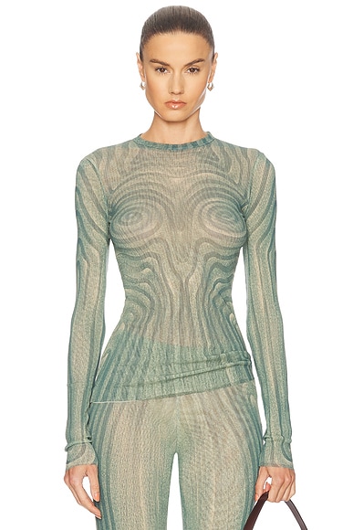 Spiral Long Sleeve Top