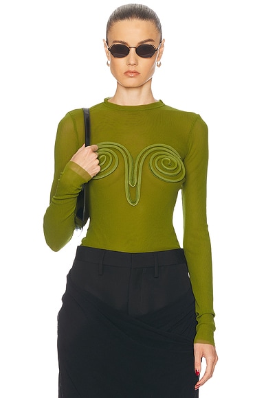 Spiral Long Sleeve Top