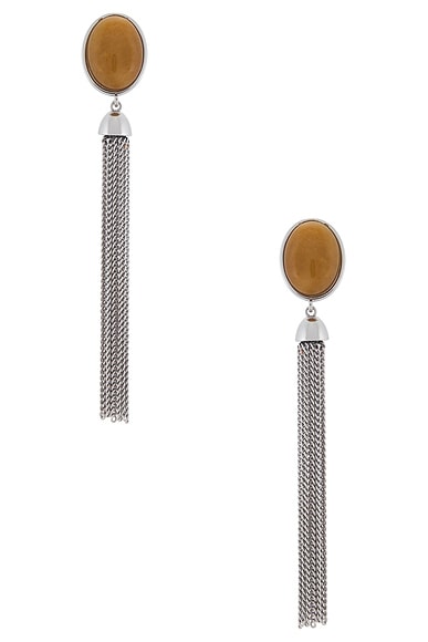 Julietta Vega Earrings in Silver & Yellow