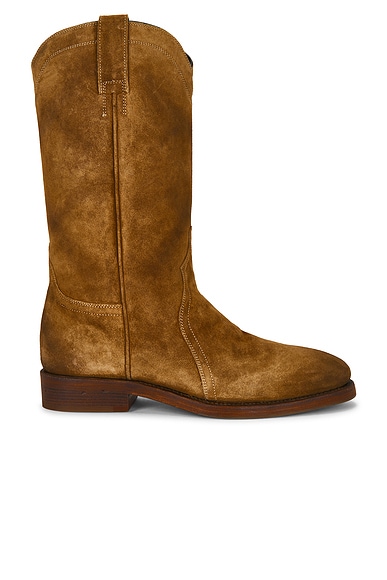Jil Sander Bruce Boot in Walnut