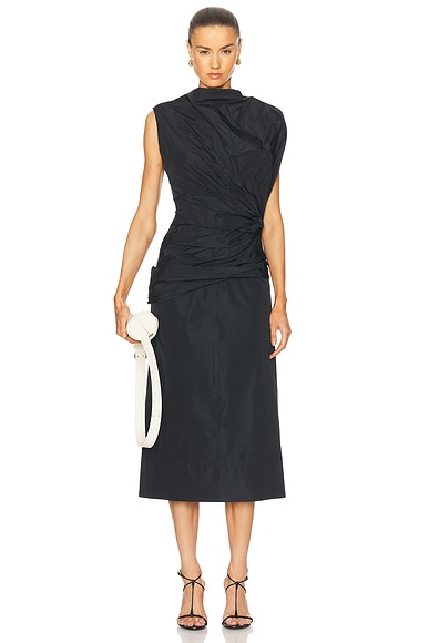 Jil Sander Sleeveless Maxi Dress in Black
