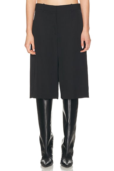 Jil Sander 73 Trouser Short in Black