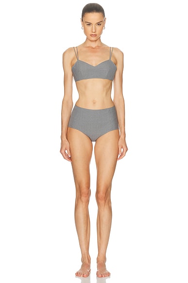 Jil Sander Bra Set in Shadow