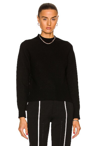 Jil Sander Round Neck Sweater in Black