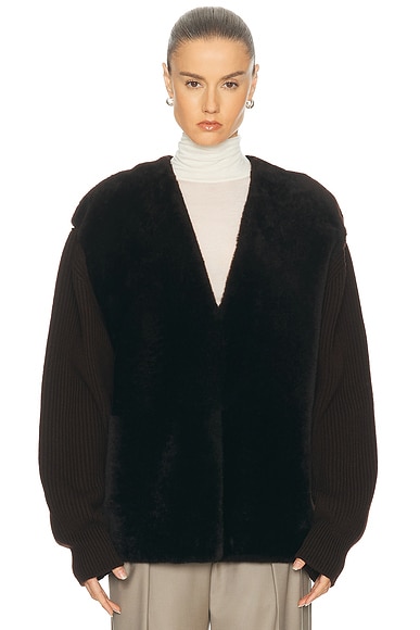 Jil Sander V Neck Pullover Sweater in Ganache