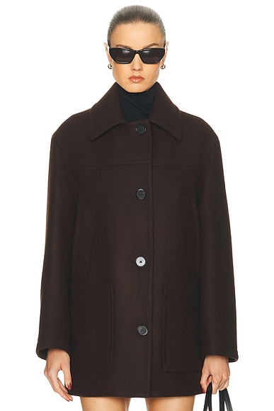 Felt Blouson in Ganache