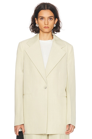 Chloe Washed Wool Moto Jacket in Dark Beige | FWRD Chloe Washed Wool Moto Jacket in Dark Beige | FWRD