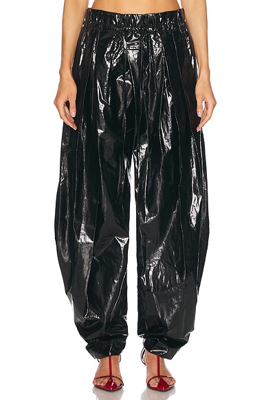 Jil Sander Wide Leg Trouser in Black