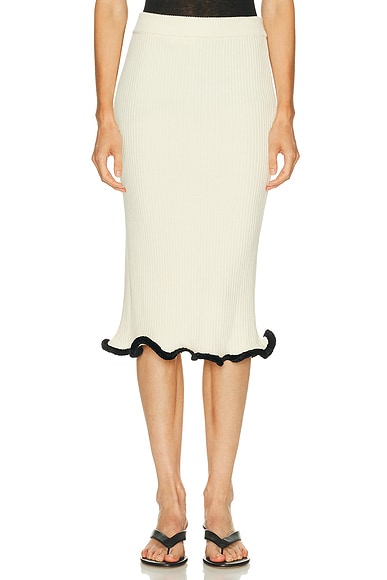 Velvet Frill Skirt