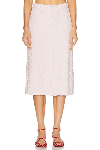 Jil Sander 3D Flower Skirt in Morganite