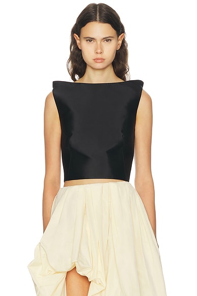 Sleeveless Floating Shoulder Top