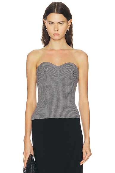 Strapless Knit Top