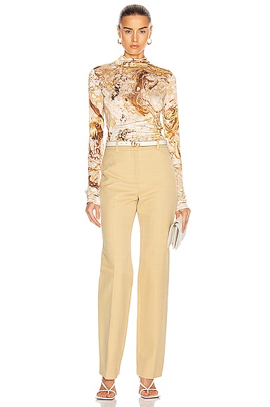 Moby Long Sleeve Marble Turtleneck Top