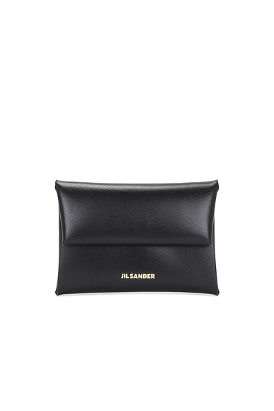 Jil Sander Folded Coin Purse in Black