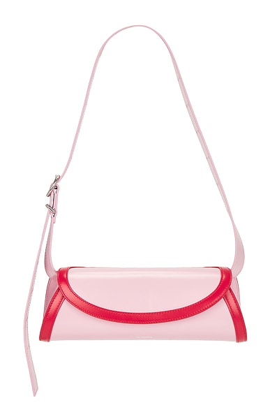 Jil Sander Small Cannolo Bag in Neon Rose