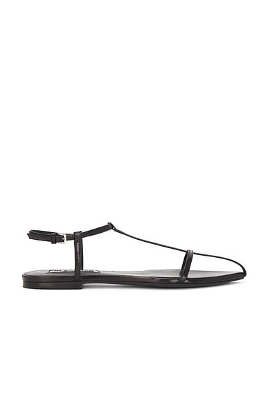 Jil Sander Cage Sandal in Black