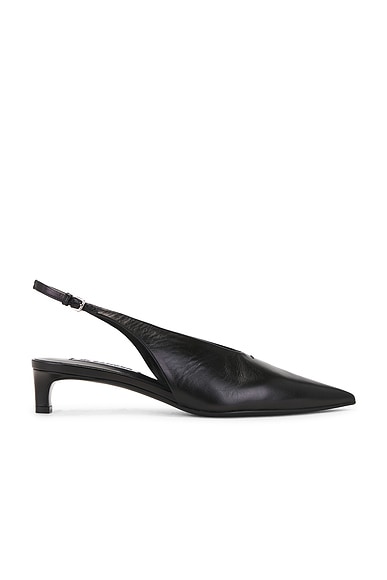 Jil Sander Sling Back Heel in Black
