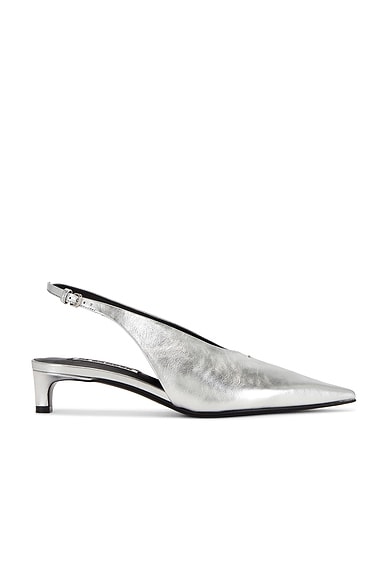 Jil Sander Sling Back Pump in Sky Grey