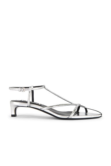 Jil Sander Heeled Sandal in Sky Grey