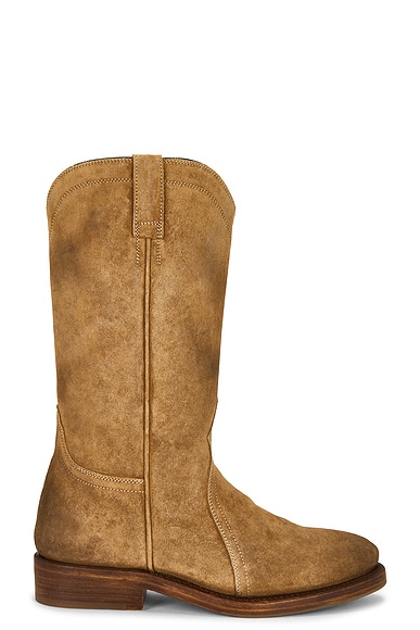 Jil Sander Bruce Boot in Walnut