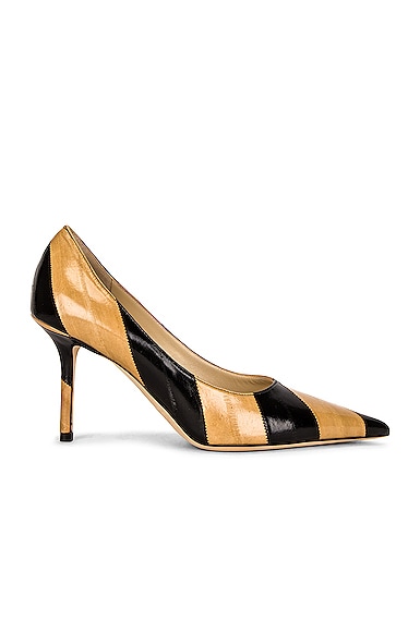 Love 85 Striped Eel Leather Pump