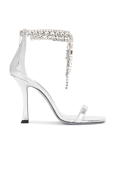 Jimmy Choo Verity 100 Sandal in Silver