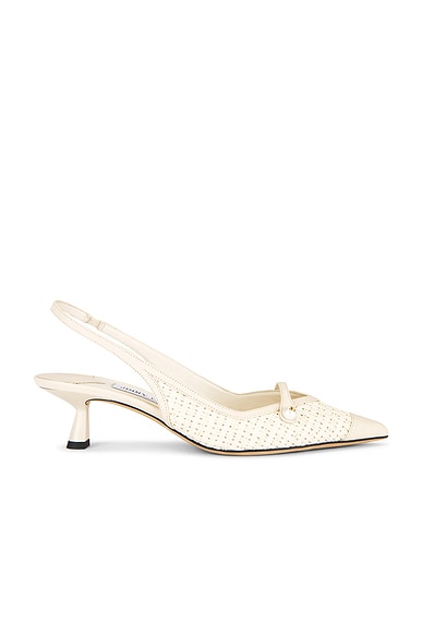 Jimmy Choo Amita 45 Sandal in Latte