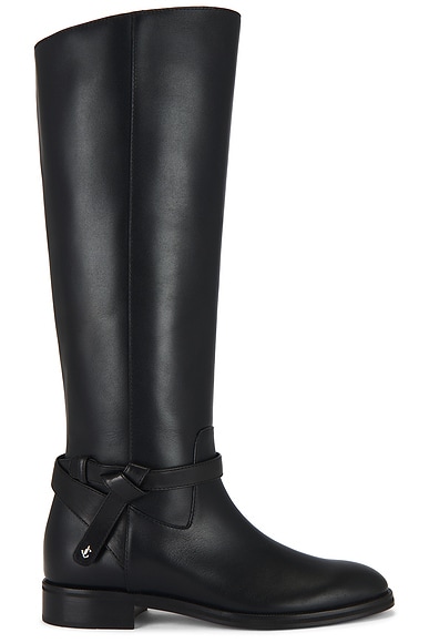 Jimmy Choo Lawton Flat Boot in Black
