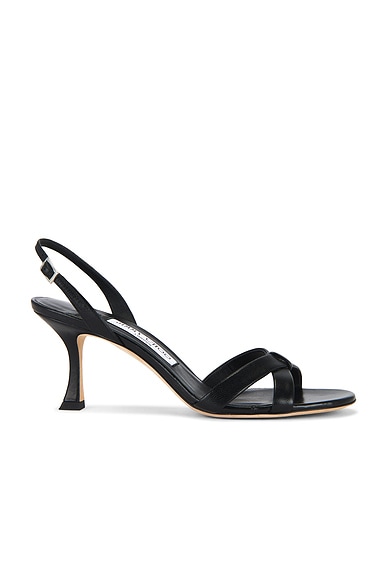 Jimmy Choo Elsy 70 Sandal in Black