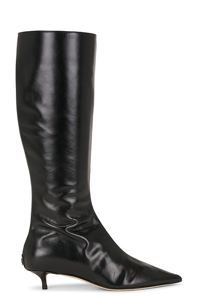 Jimmy Choo Amis KB 35 Leather Boot in Black