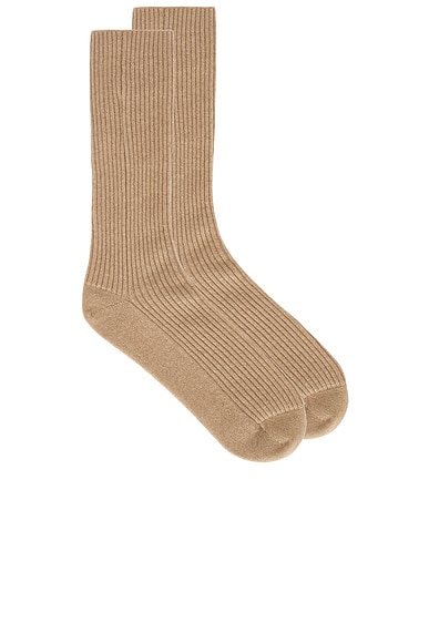 Jenni Kayne Cashmere Socks in Caramel