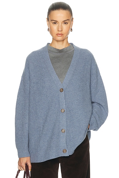 Jenni Kayne Cashmere Cocoon Cardigan in Faded Denim