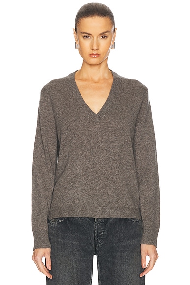 Jenni Kayne Flynn Cashmere Sweater in Shadow