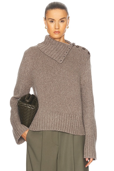 Jenni Kayne Cashmere Jackie Sweater in Taupe