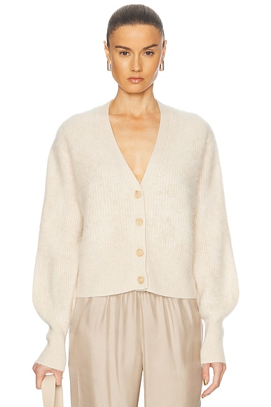 Jenni Kayne Cashmere Peyton Cardigan in Warm Ivory