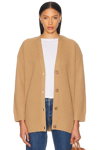 Jenni Kayne Cashmere Cocoon Cardigan in Camel