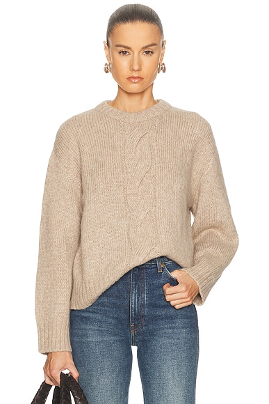 Jenni Kayne Tove Crewneck Sweater in Oat