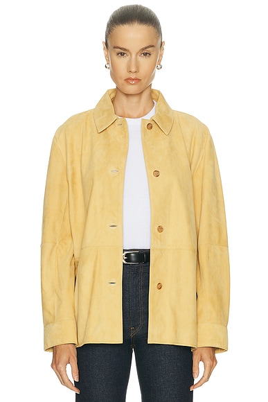 Jenni Kayne Suede Lennox Jacket in Honey