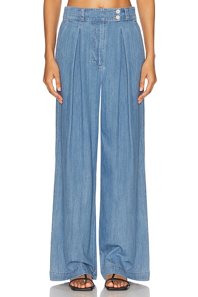 Jenni Kayne Newport Straight Leg Pant in Denim